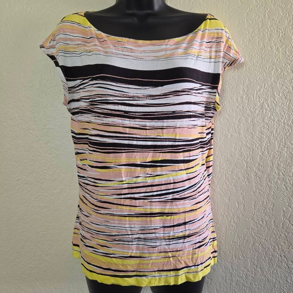 St. John Striped Boatneck Top